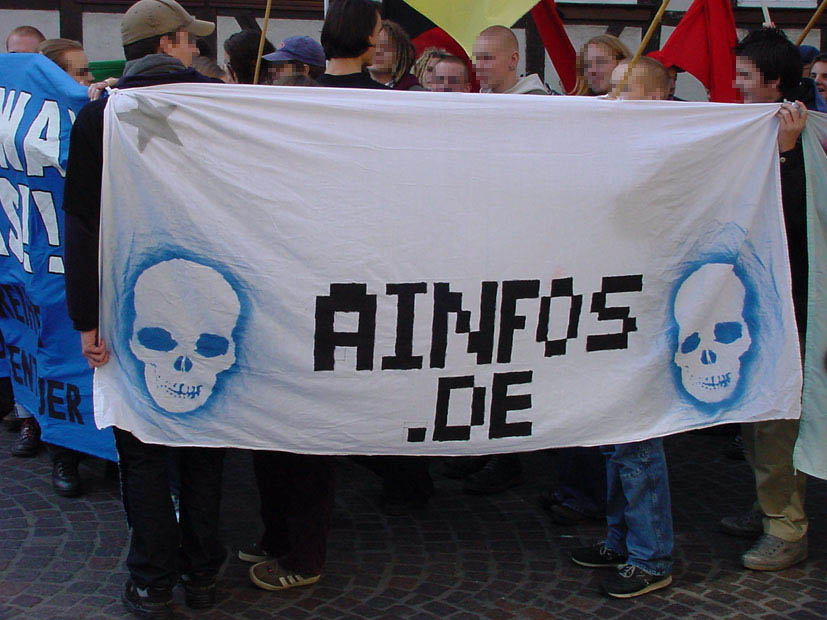 Antifa-Demo in Michelstadt am 20.10.2001