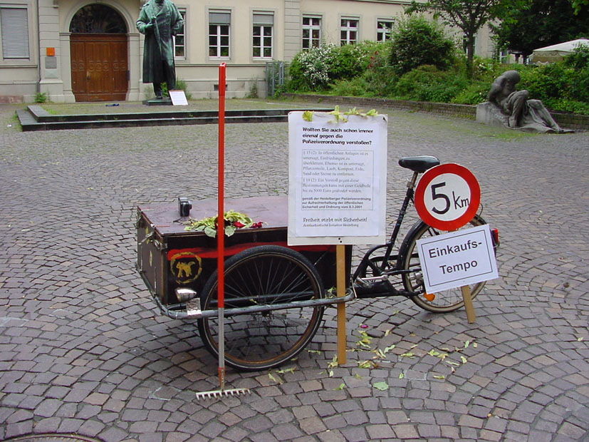 Laub entfernen aus ffentlichen Grnanlagen