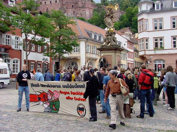 Auftakt der Kundgebung auf dem Kornmarkt