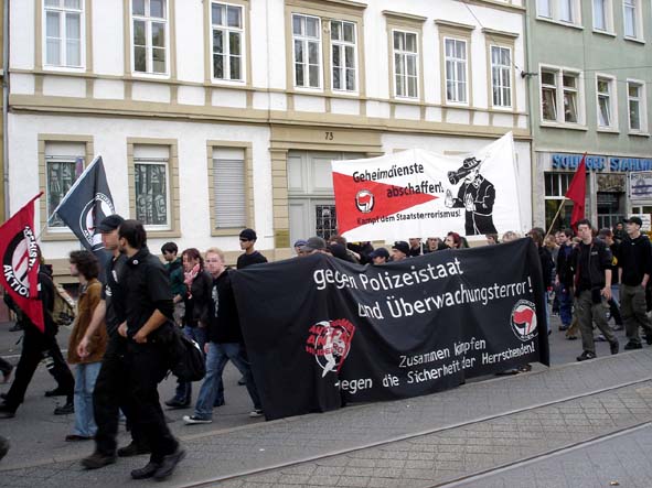 Transparent der Autonomen Antifa Heidelberg