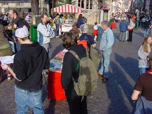 Infostand am Anatomieplatz