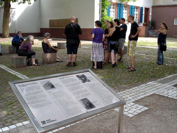 Hier stand die Heidelberger Synagoge