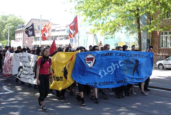 Die Demo auf der Bergheimer Strae