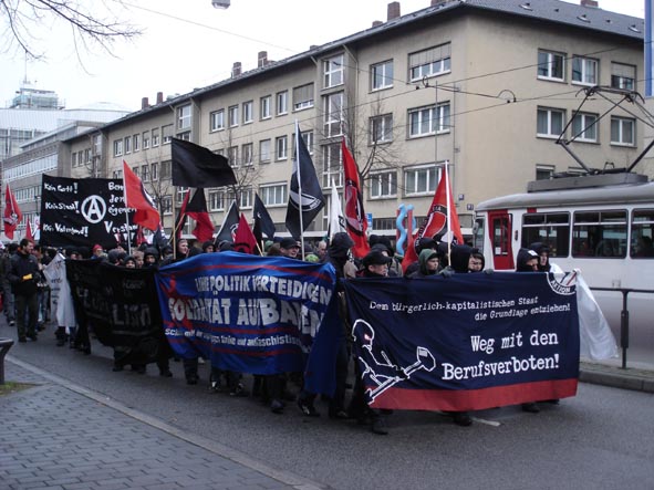 Spitze des Antifa-Blocks