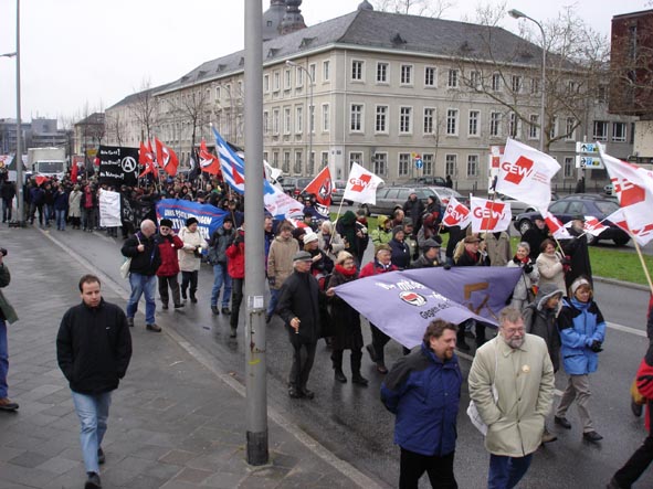 Auf in Richtung Zwischenkundgebung