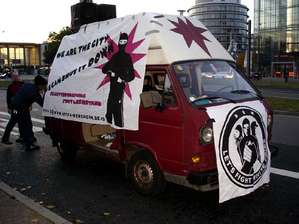 Truck der Antifa Bensheim