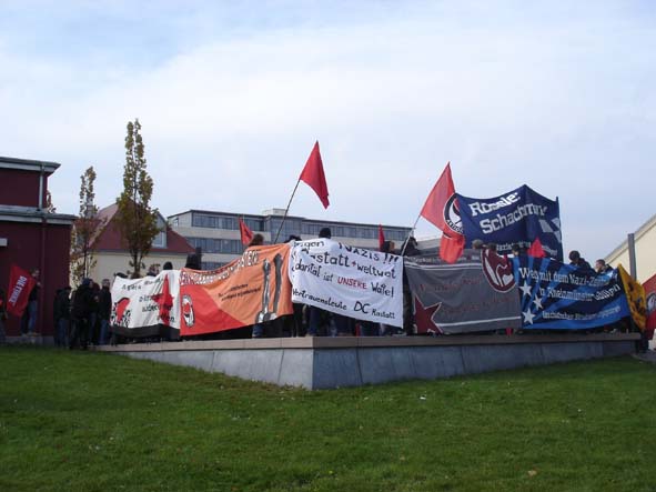 Abschlusskundgebung der Demo in Rastatt